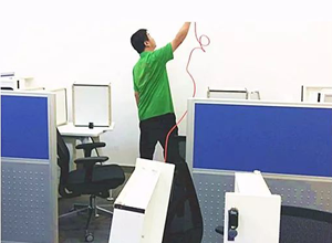 新睿女主人整體形象設計機構甲醛治理現場